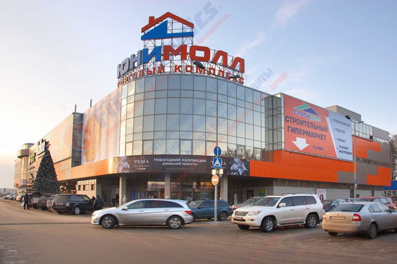 Противопожарная автоматическая штора EI 120 в ТК Юнимолл Finished projects of the company FireTechnics