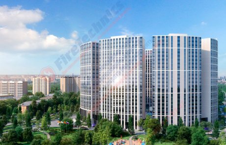 Дымозащитная автоматическая штора в МФК “Фили Град-2” Finished projects of the company FireTechnics