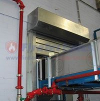 Огнезащитные преграды конвейерных проёмов