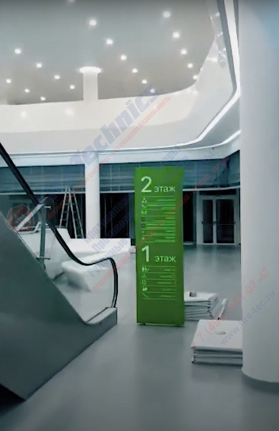Установленные дымозащитные шторы E60, тип Гармошка