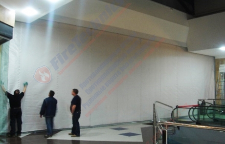 Противопожарные шторы EI180 (при орошении)